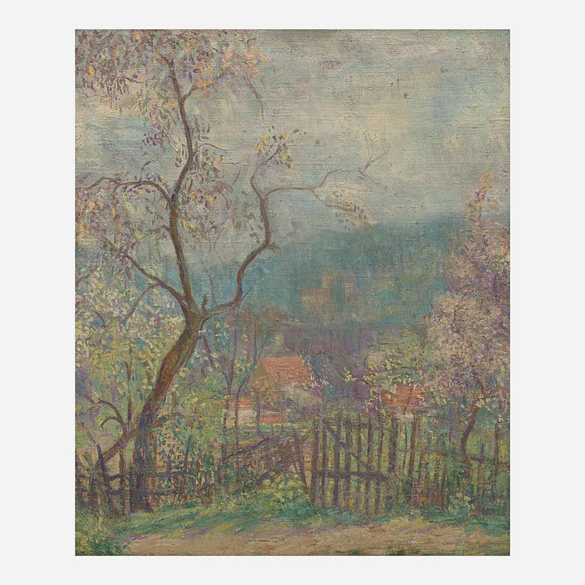 Manuel Azadigian (Armenian/American, 1901-1924) Spring in the Valley