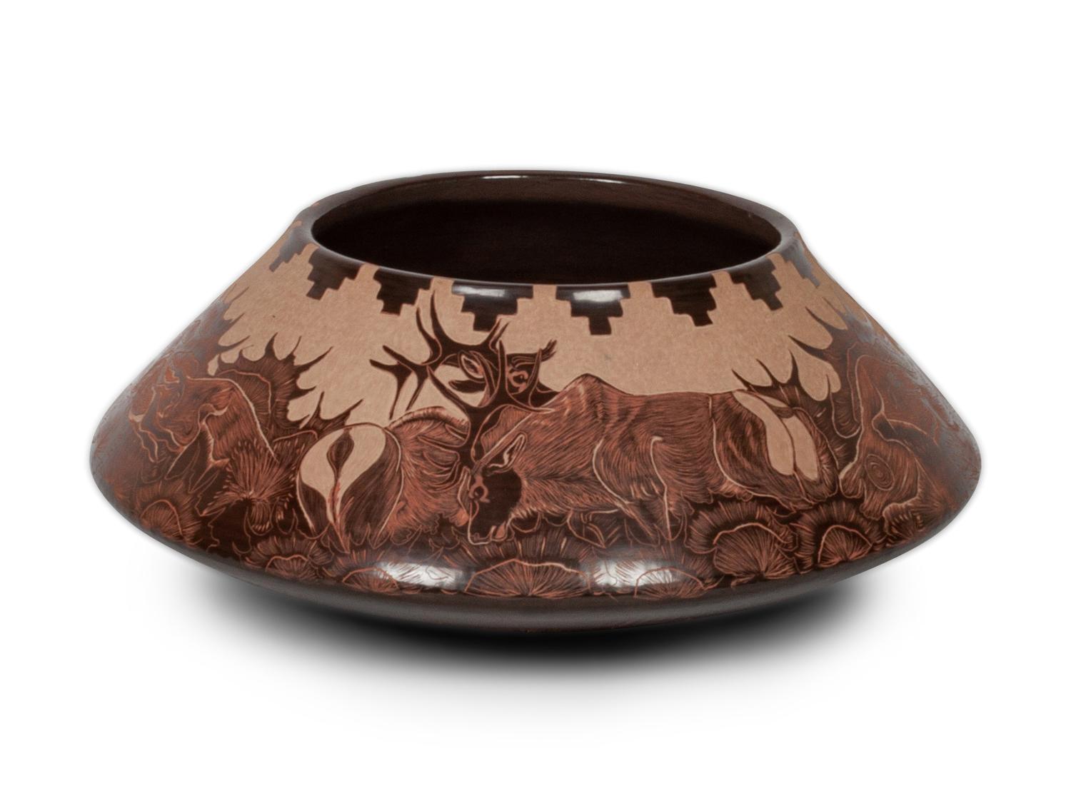 Sgraffito Bowl with Animal Figures