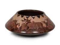 Sgraffito Bowl with Animal Figures