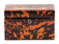 An English Tortoise Shell Tea Caddy for the Japanese Market