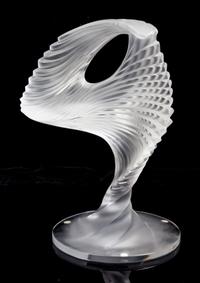 A Lalique Molded and Frosted Glass Sculpture Height 12 3/4 inches. — SECOND HALF 20TH CENTURY