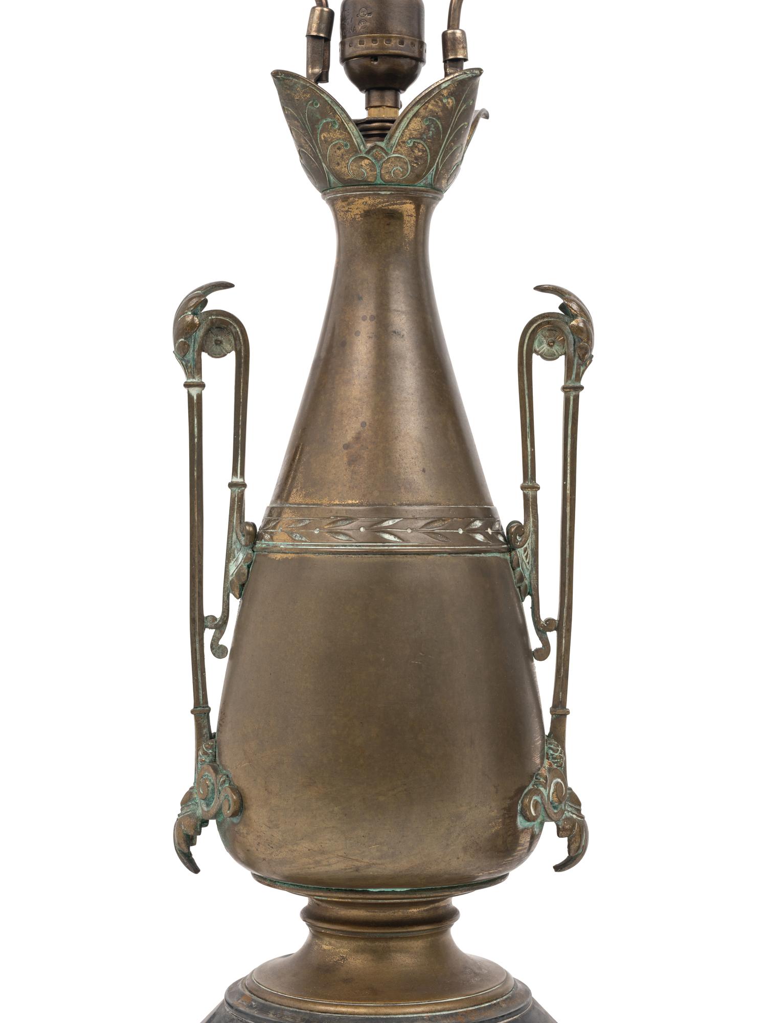 Two Pairs of French Bronze Lamps