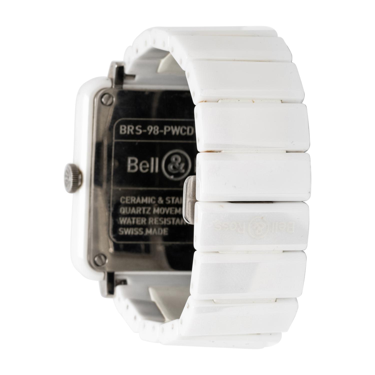 BELL & ROSS, 'BR-S' CERAMIC WATCH WITH DIAMONDS