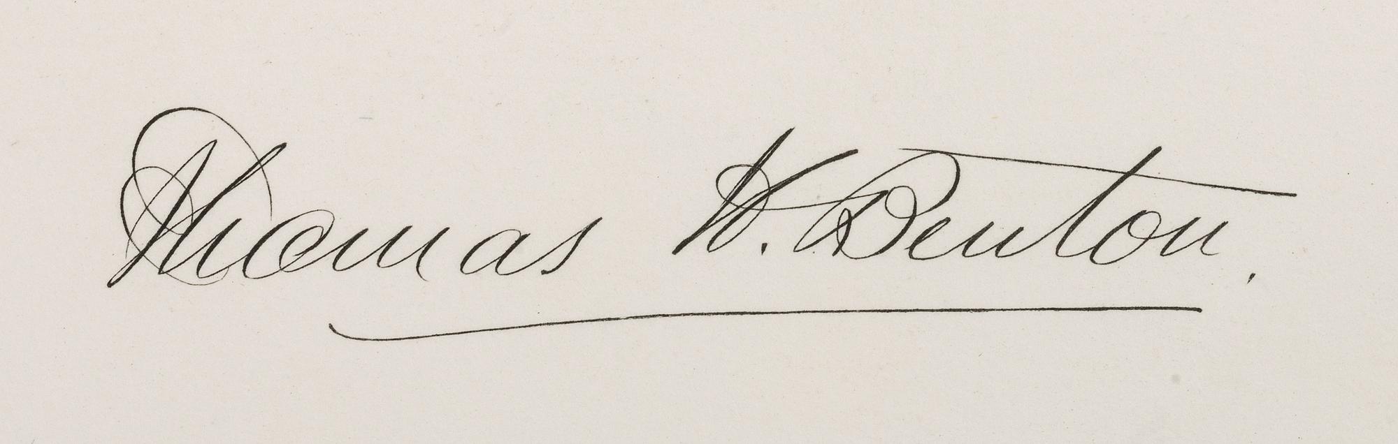 [AUTOGRAPHS]. Signatures of 19th-century American military and political figures.