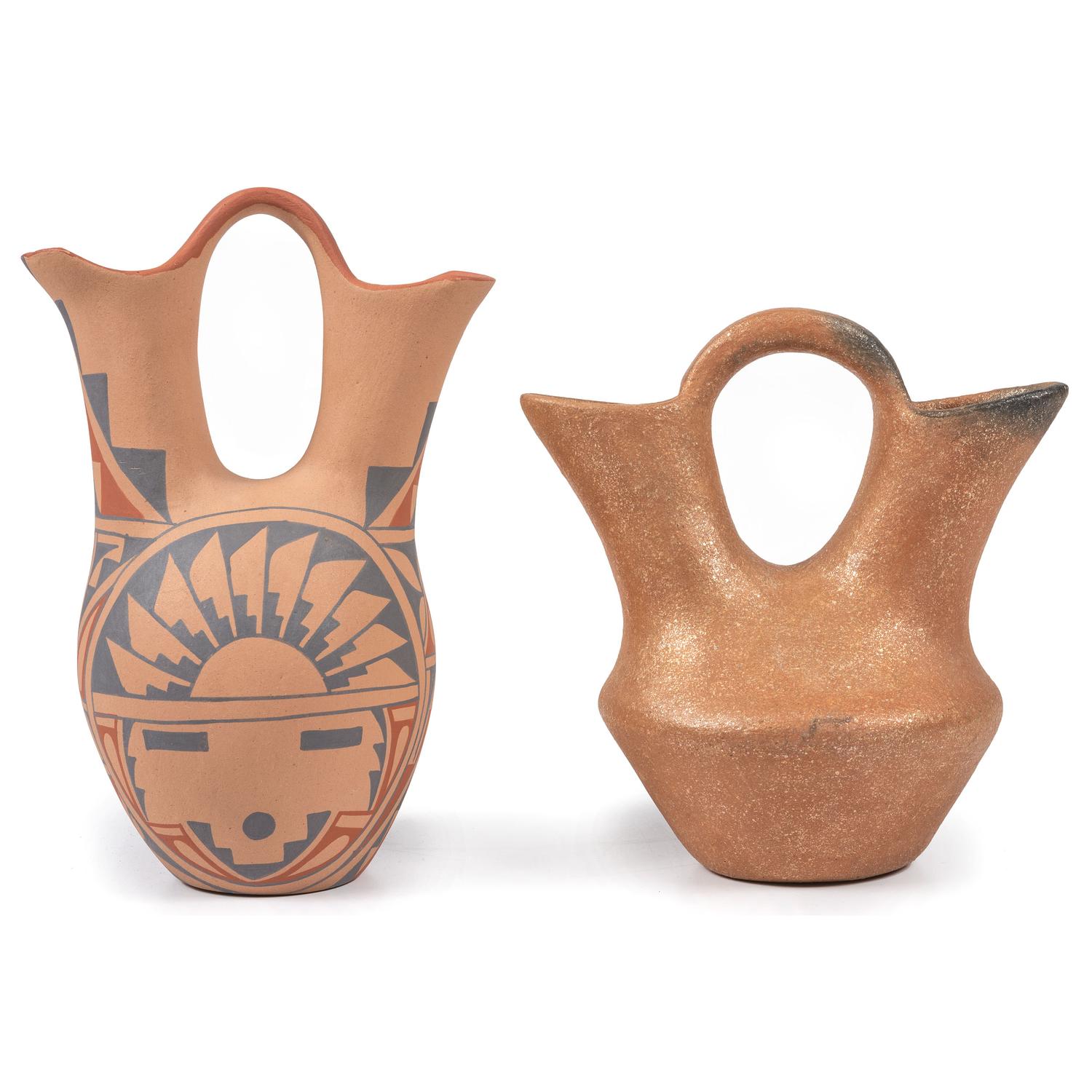 Jemez and Taos Pottery Wedding Vases