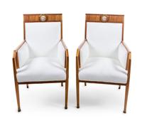 A Pair of French Art Deco Armchairs Height 40 3/4 inches. — CIRCA 1930