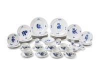 A Royal Copenhagen Blue Flower Porcelain Service