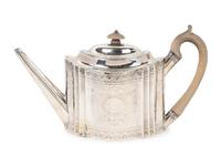 A Regency Silver Teapot — PETER AND ANN BATEMAN, LONDON, 1813