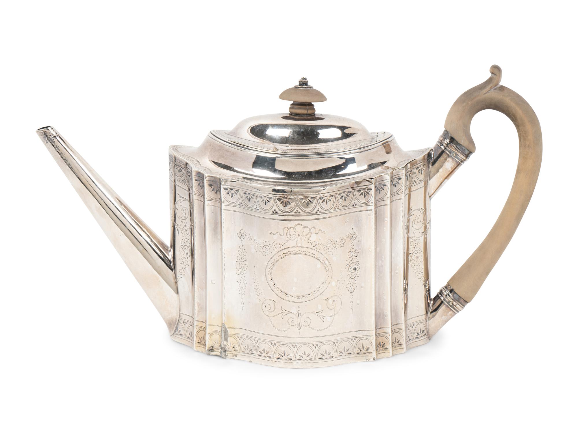 A Regency Silver Teapot — PETER AND ANN BATEMAN, LONDON, 1813