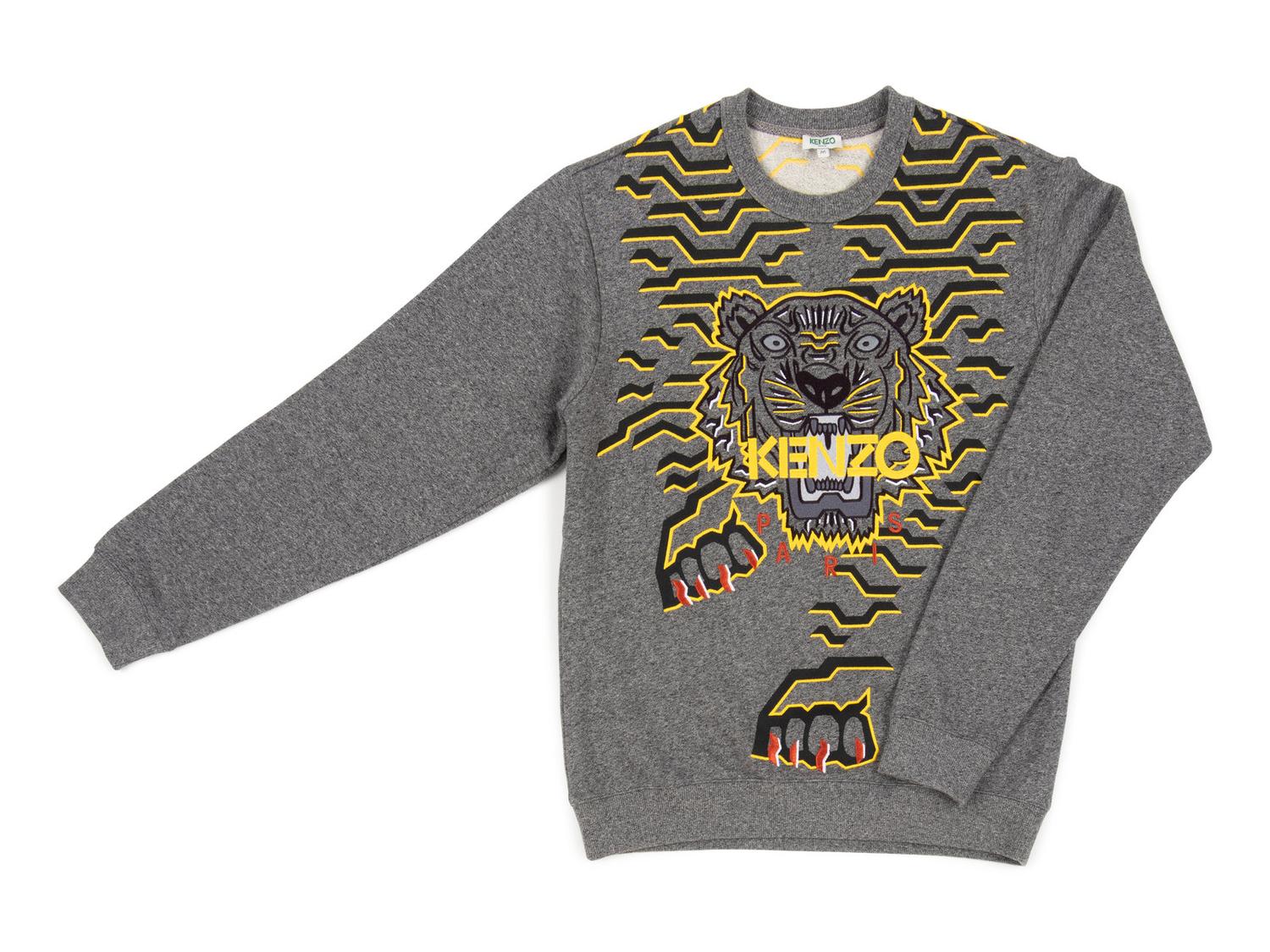Three Men's Designer Sweaters; One Balmain Sweater, Two Kenzo Sweatshirts, c. 2017 — BNY 55, 66, 174