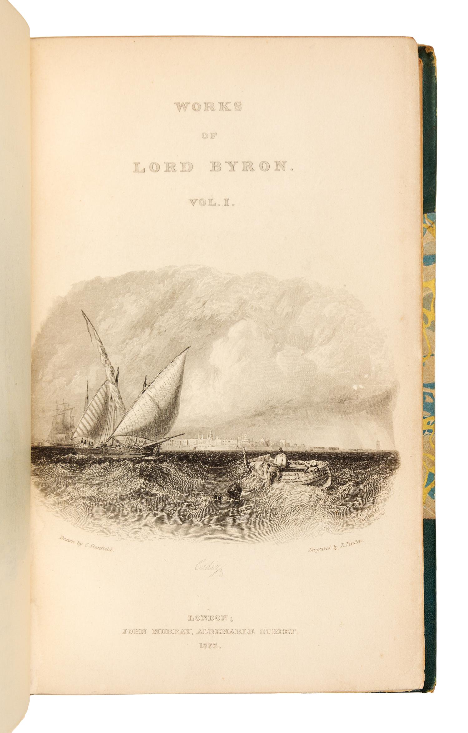 [BYRON, George Gordon (1788-1824)]. MOORE, Thomas (1779-1852). The Works of Lord Byron. London: John Murray, 1832-1833.