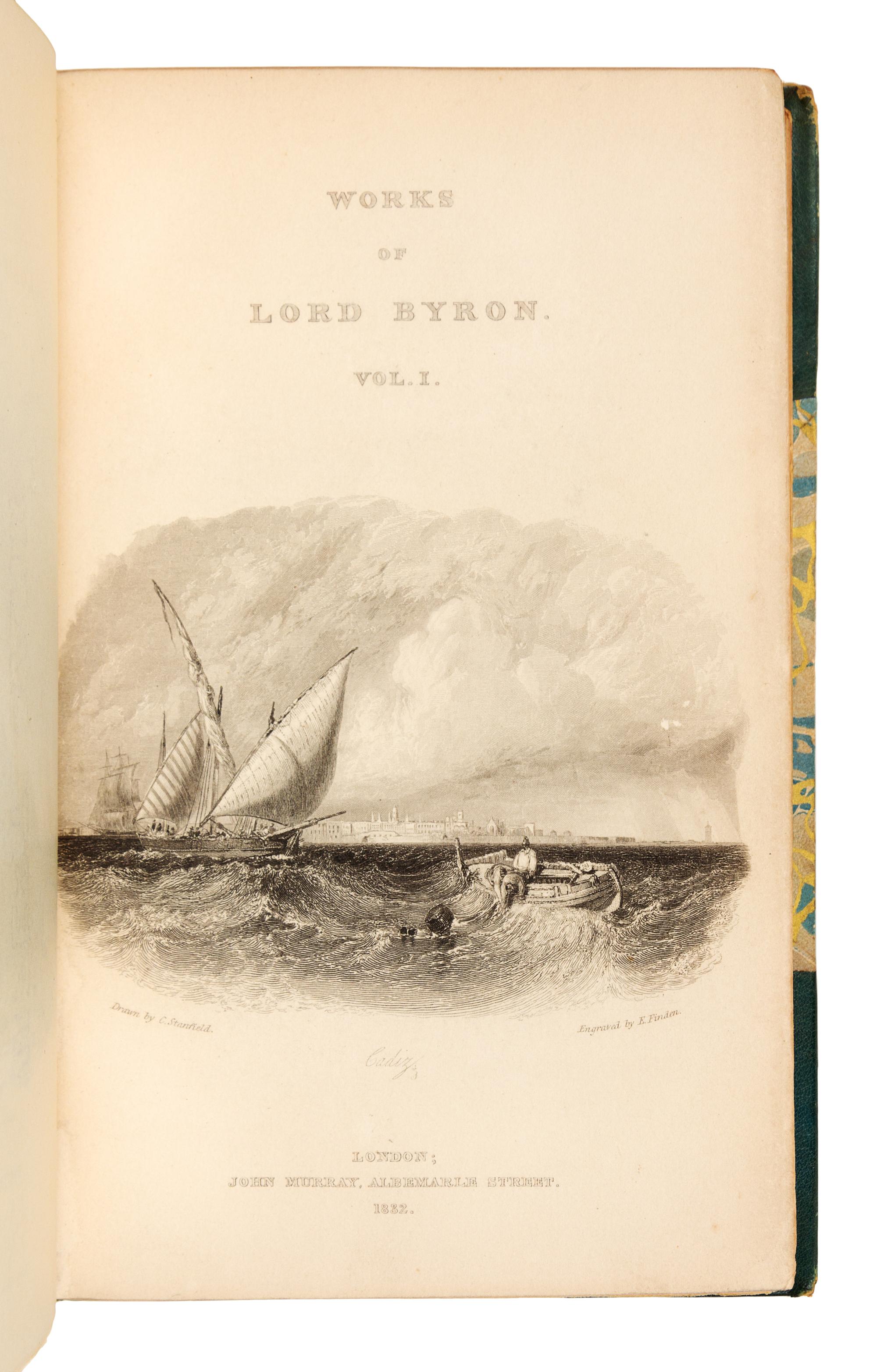 [BYRON, George Gordon (1788-1824)]. MOORE, Thomas (1779-1852). The Works of Lord Byron. London: John Murray, 1832-1833.