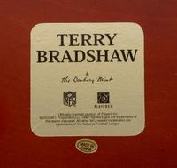 A Terry Bradshaw Pittsburgh Steelers Danbury Mint Figurine Display,