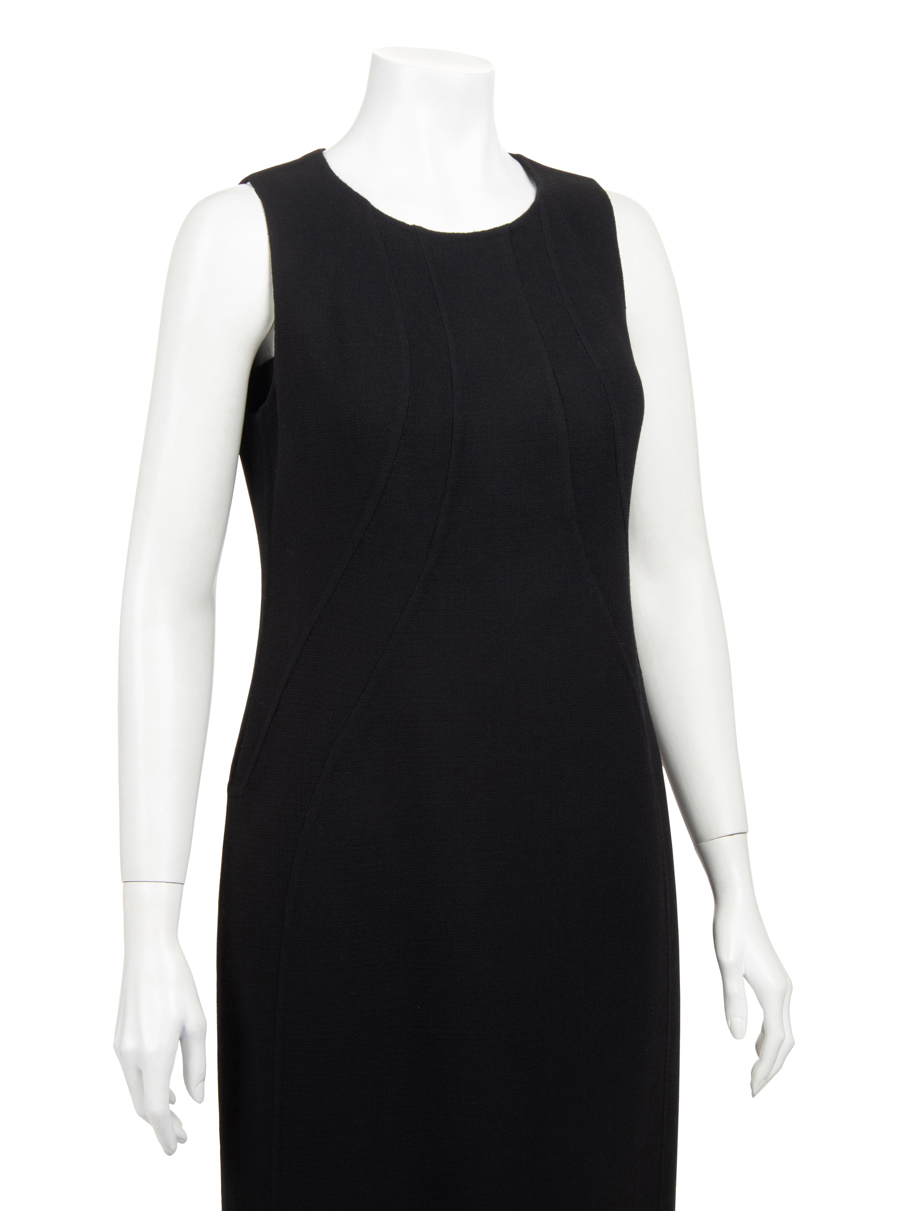 Ralph Rucci Wool Sleeveless Sheath Dress