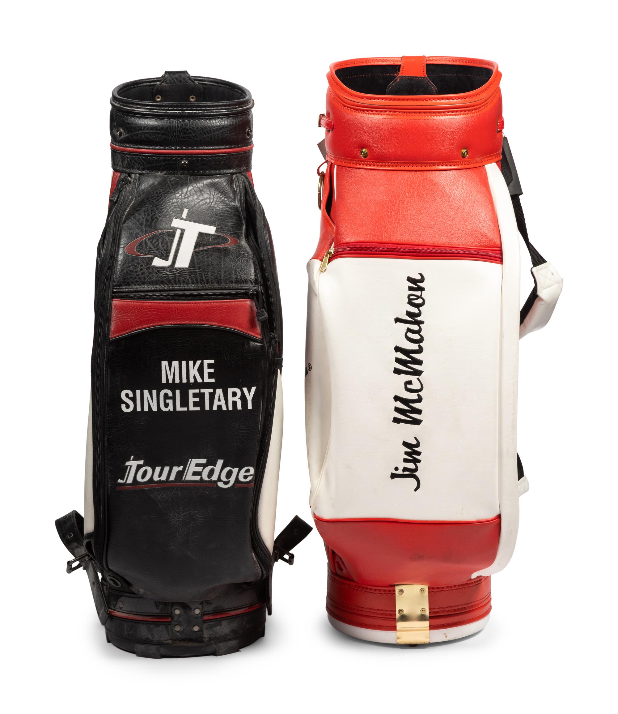 A Group of Chicago Bears Super Bowl XX Champions Celebrity Golf Bags,