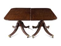 A Regency Mahogany Triple Pedestal Dining Table