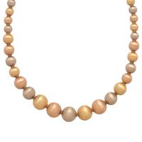 LA PEPITA, TRICOLOR GOLD BEAD NECKLACE