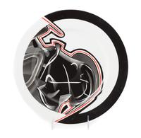 Frank Stella, (American, b.1936), Vortex Engraving #3 porcelain plate, together with the original box