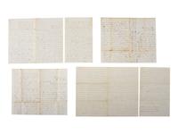 [WESTERN AMERICANA]. Manuscript archive of letters written by Civil War veteran Charles John Baxter (1842-1911), many with descriptions of western travel.