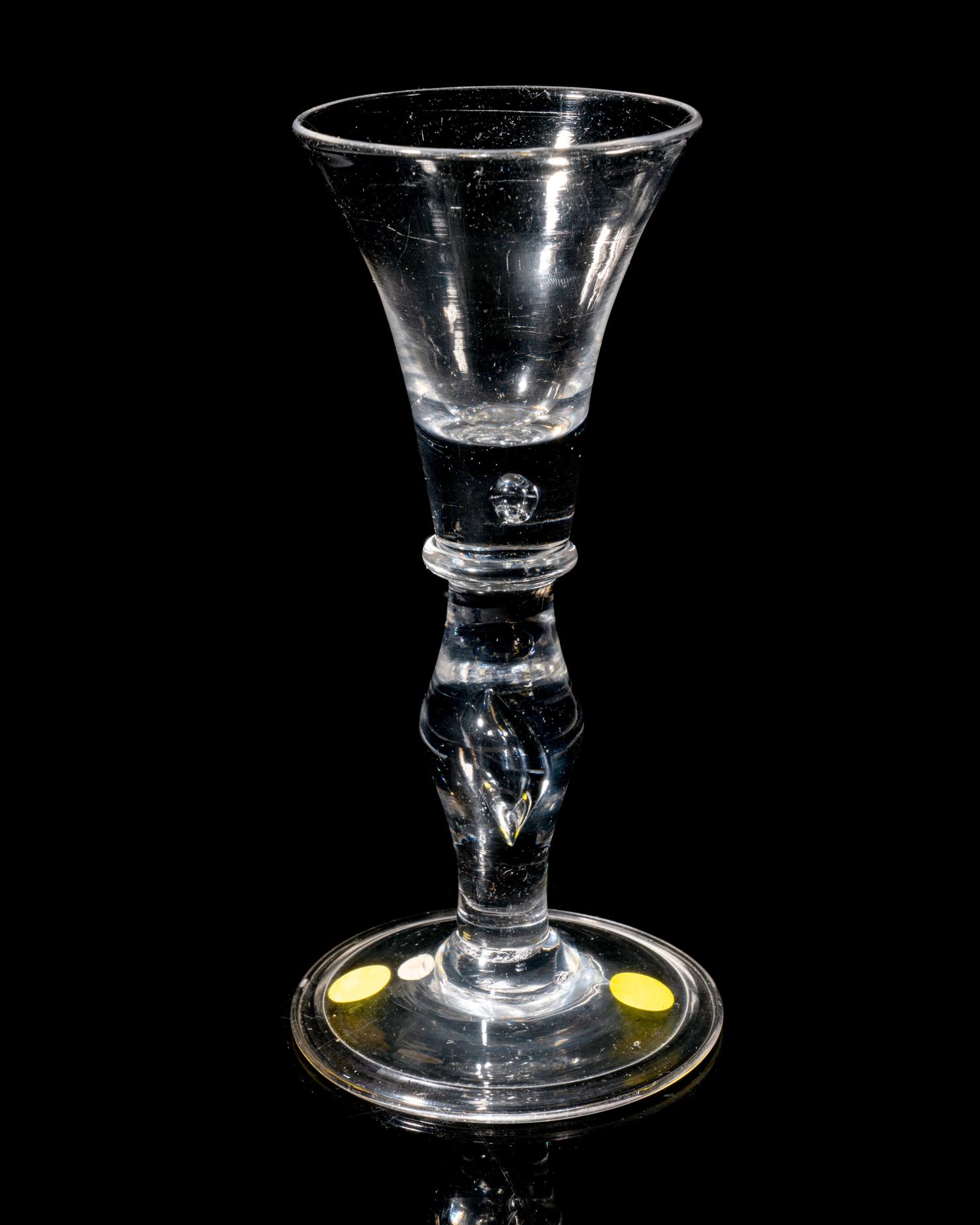 An English Baluster Wine Glass