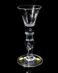 An English Baluster Wine Glass