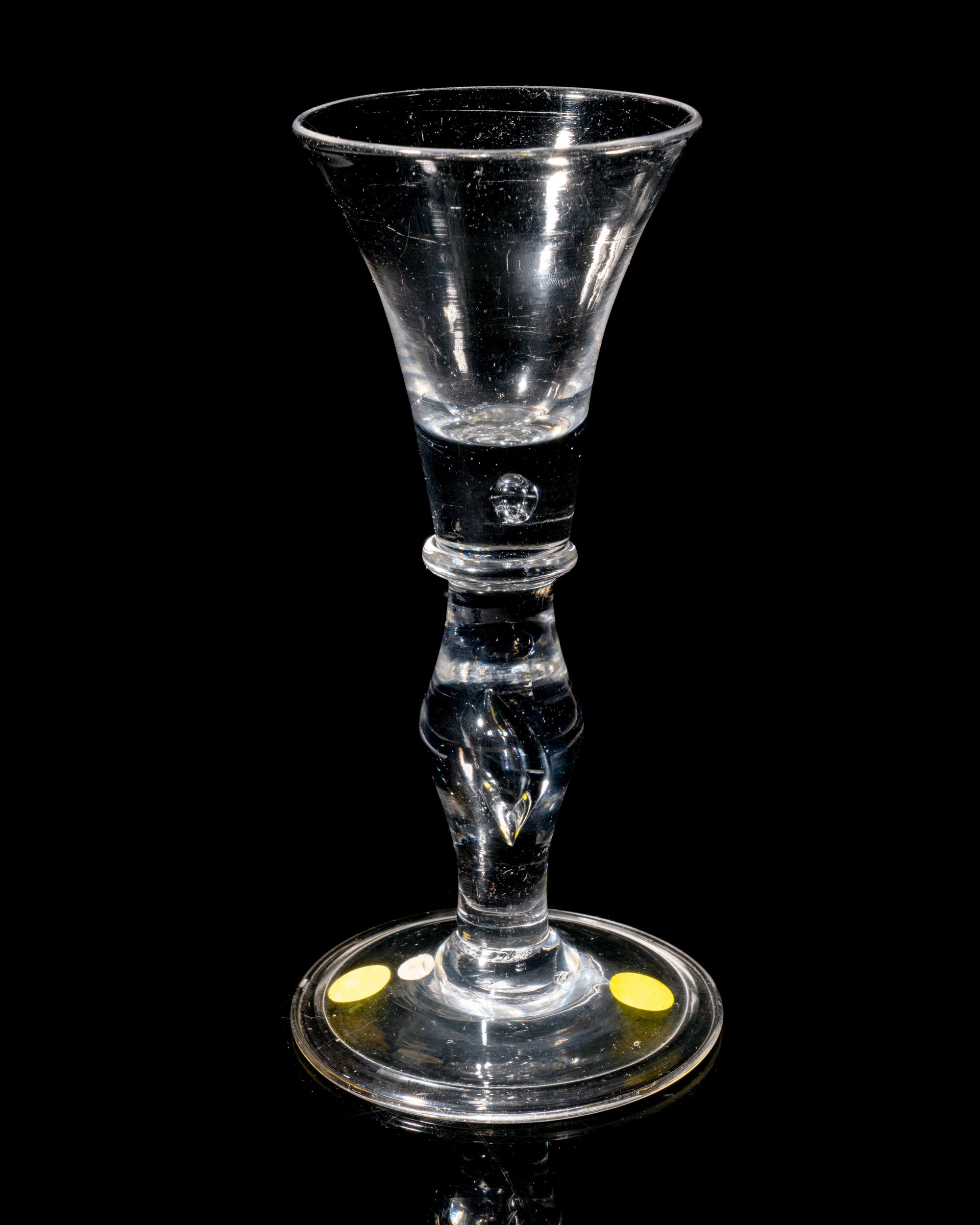 An English Baluster Wine Glass