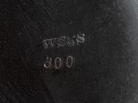 A Neoclassical Black Glazed Composition Vase