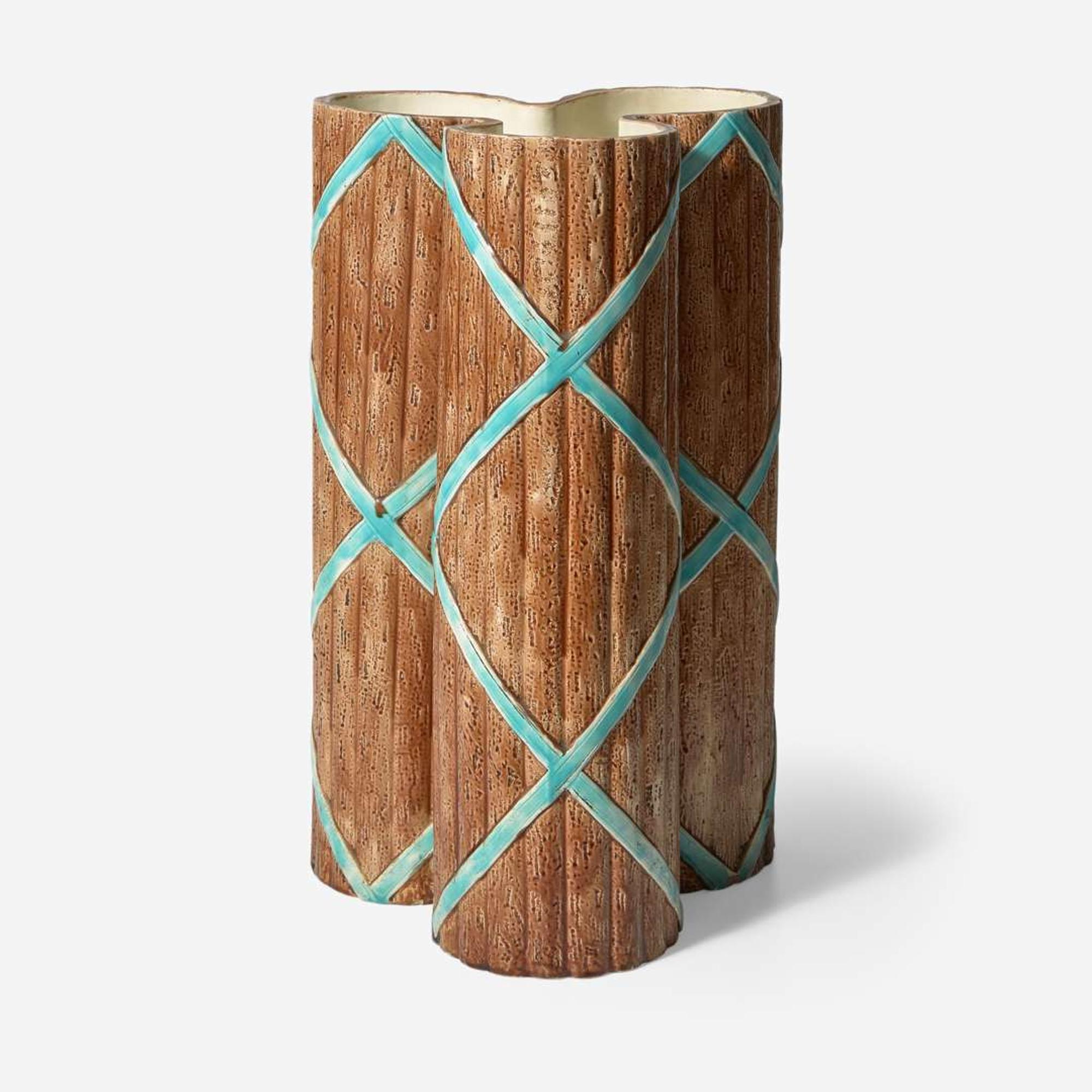 A Wedgwood majolica umbrella stand England, 1863-1870