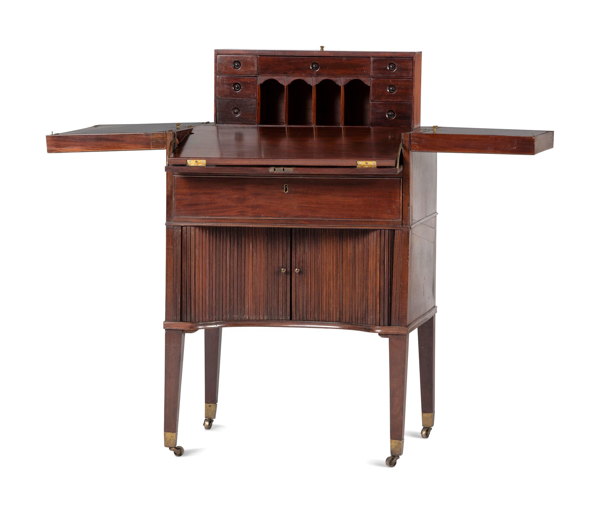 An George III Mahogany 'Harlequin' Dressing and Writing Table