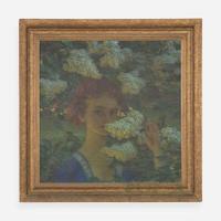 Karel Vitezslav Masek (Czech, 1865–1927) Among the Hydrangeas