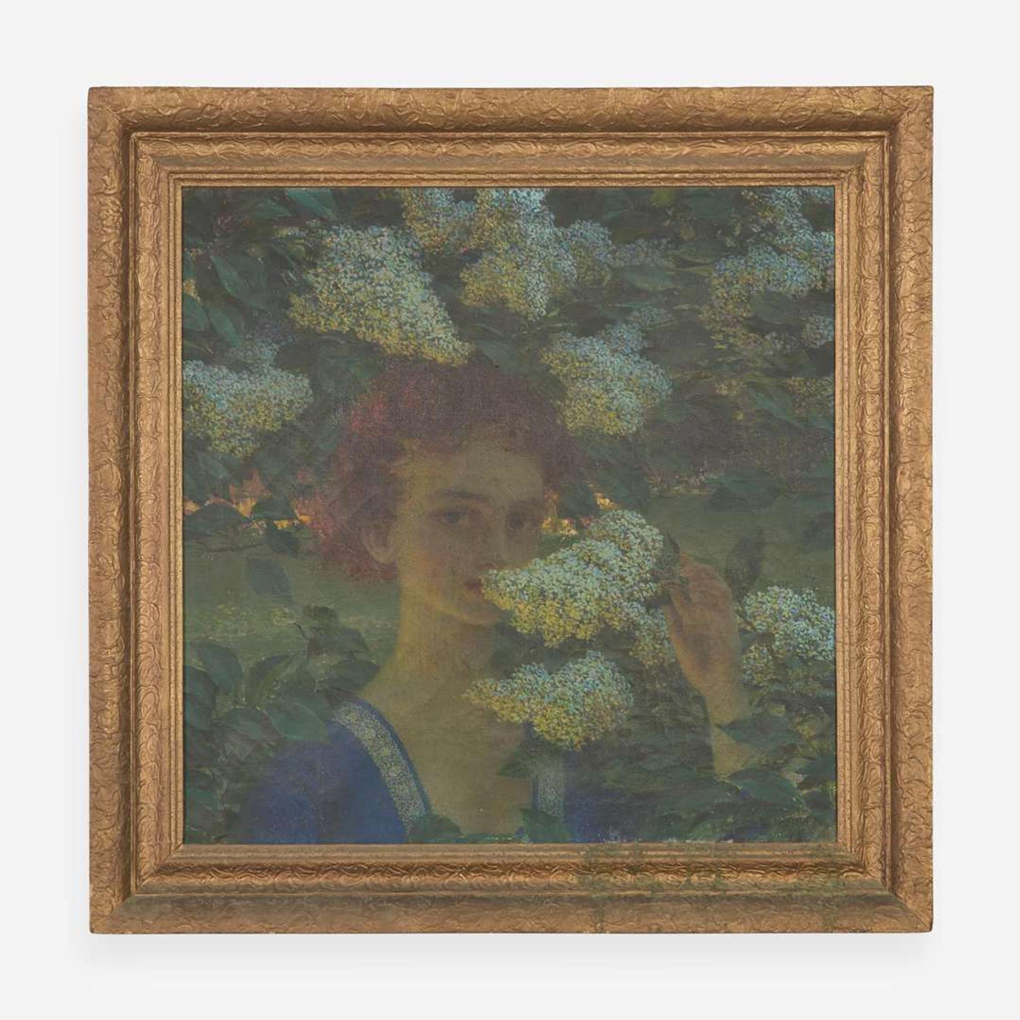 Karel Vitezslav Masek (Czech, 1865–1927) Among the Hydrangeas