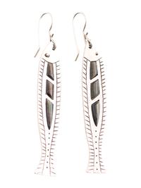 Sterling Silver Fish, with Spectrolite Inlay