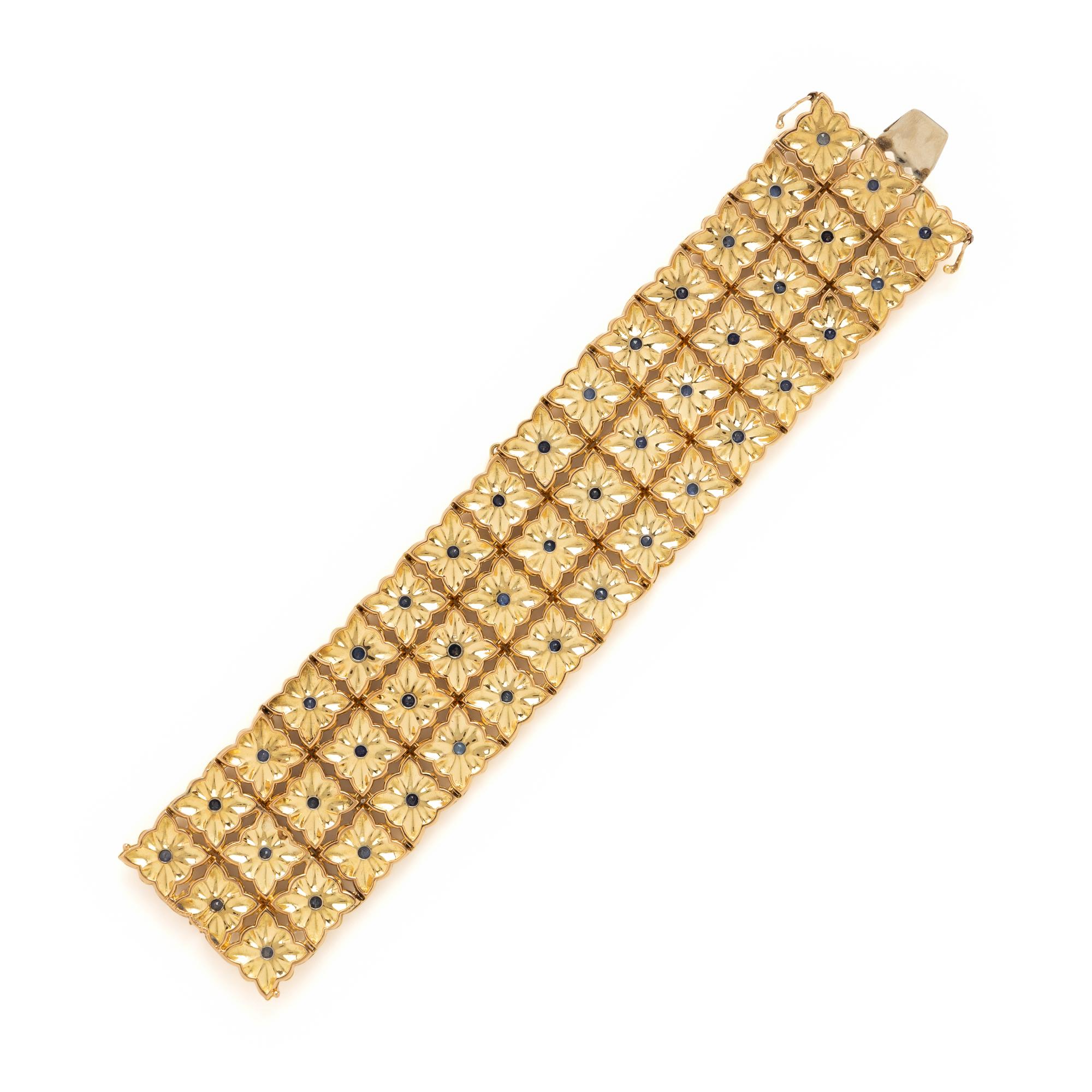 Buccellati, Sapphire and Yellow Gold Bracelet