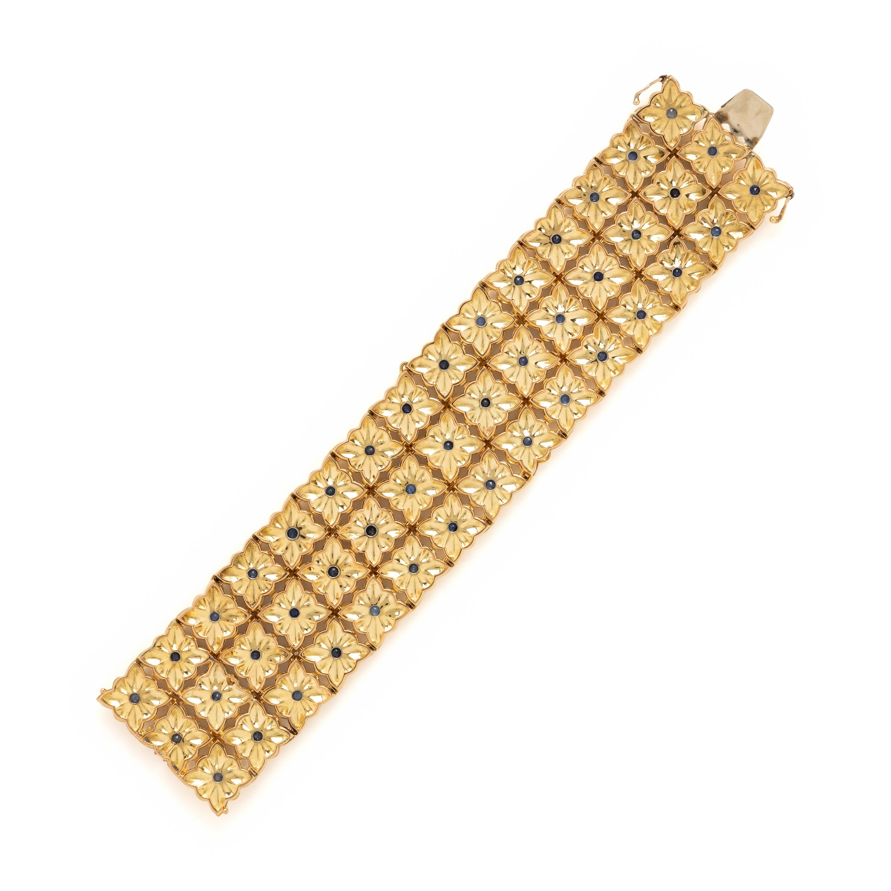 Buccellati, Sapphire and Yellow Gold Bracelet