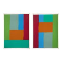 Dan Christensen (American, 1942–2007) — Chord Progression I and II (a pair of works)