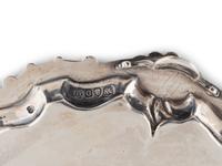 A Pair of George IV Silver Footed Card Trays