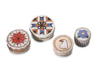 Ojibwe Quilled Birchbark Boxes