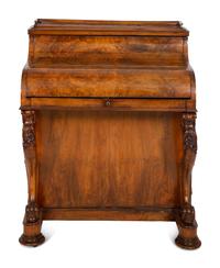 A William IV Burl Walnut Davenport Desk