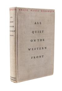 REMARQUE, ERICH MARIA. All Quiet on the Western Front. Boston, 1929. First US edition, first printing.
