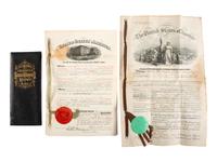 [SCIENCE & TECHNOLOGY]. Charles M. Hayden (1845-1934) archive featuring a patent model for a gun mount with associated photographs, letters, and sketchbook.