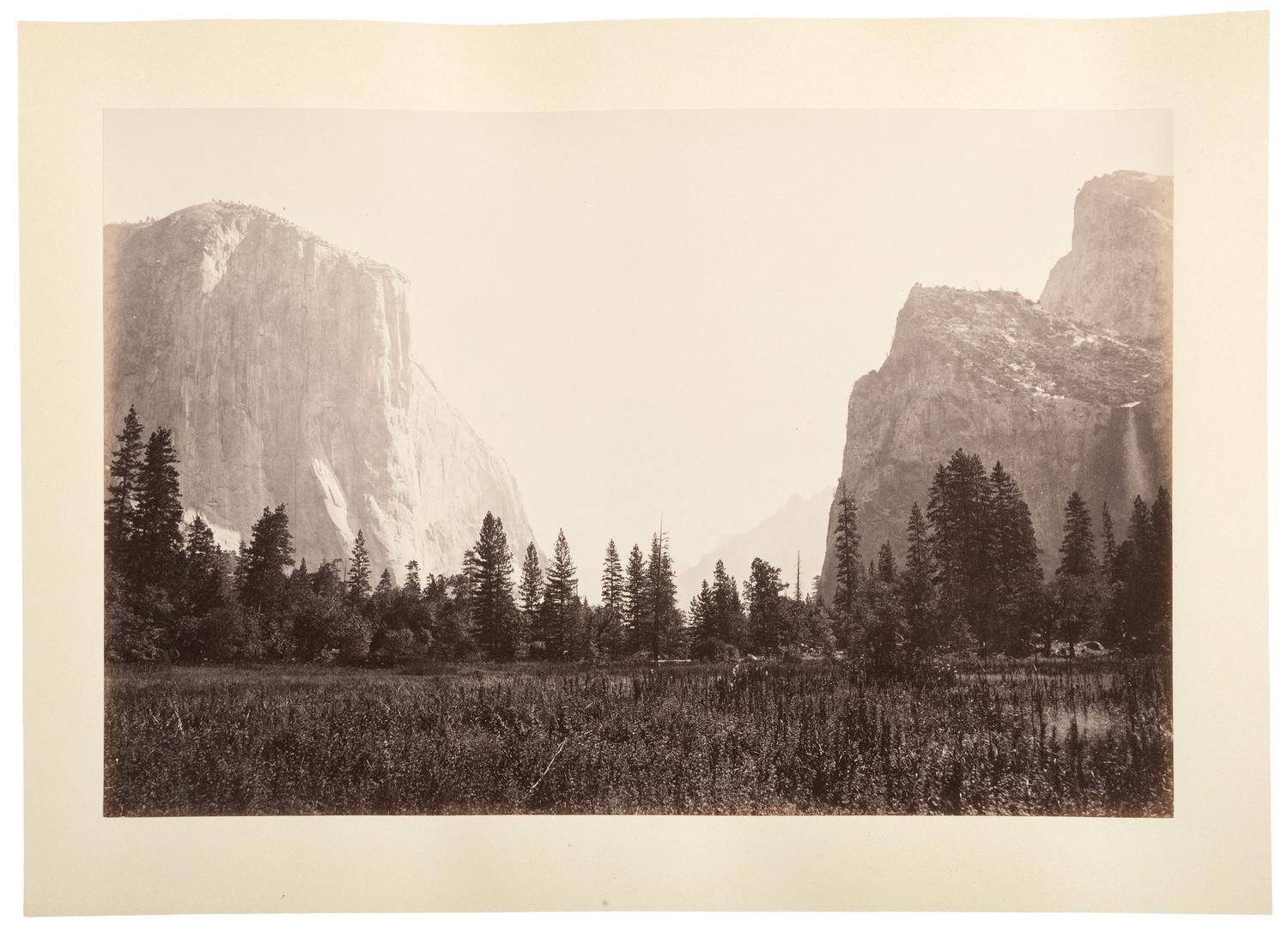 WATKINS, Carleton (1829-1916), photographer. Yo-semite Valley: Photographic Views of the Falls and Valley of Yo-semite in Mariposa County, California. San Francisco: N.p., 1863.