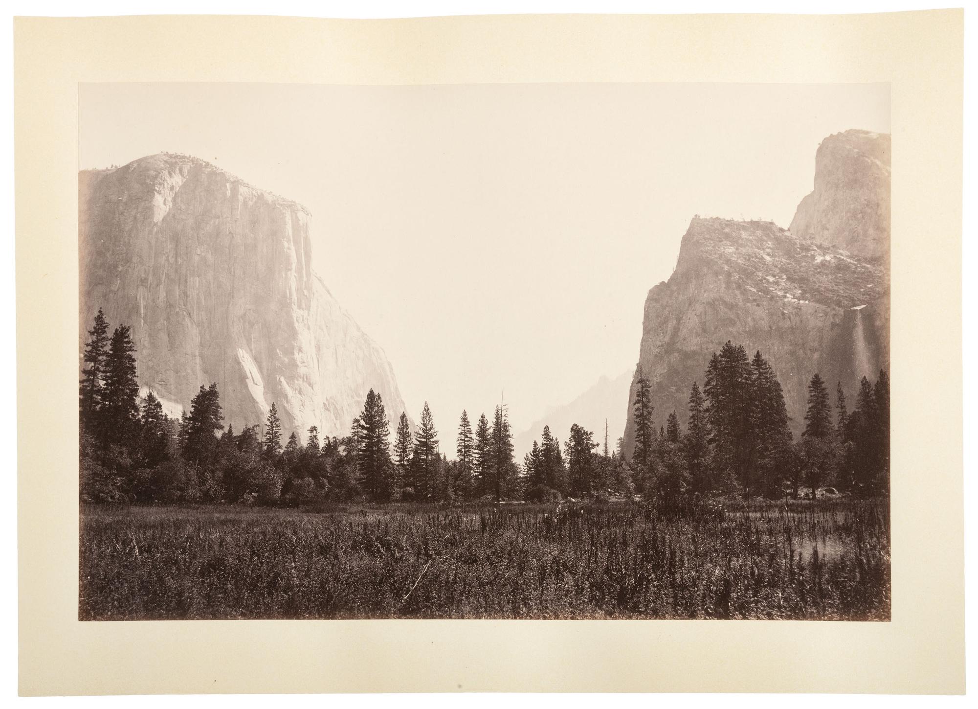 WATKINS, Carleton (1829-1916), photographer. Yo-semite Valley: Photographic Views of the Falls and Valley of Yo-semite in Mariposa County, California. San Francisco: N.p., 1863.