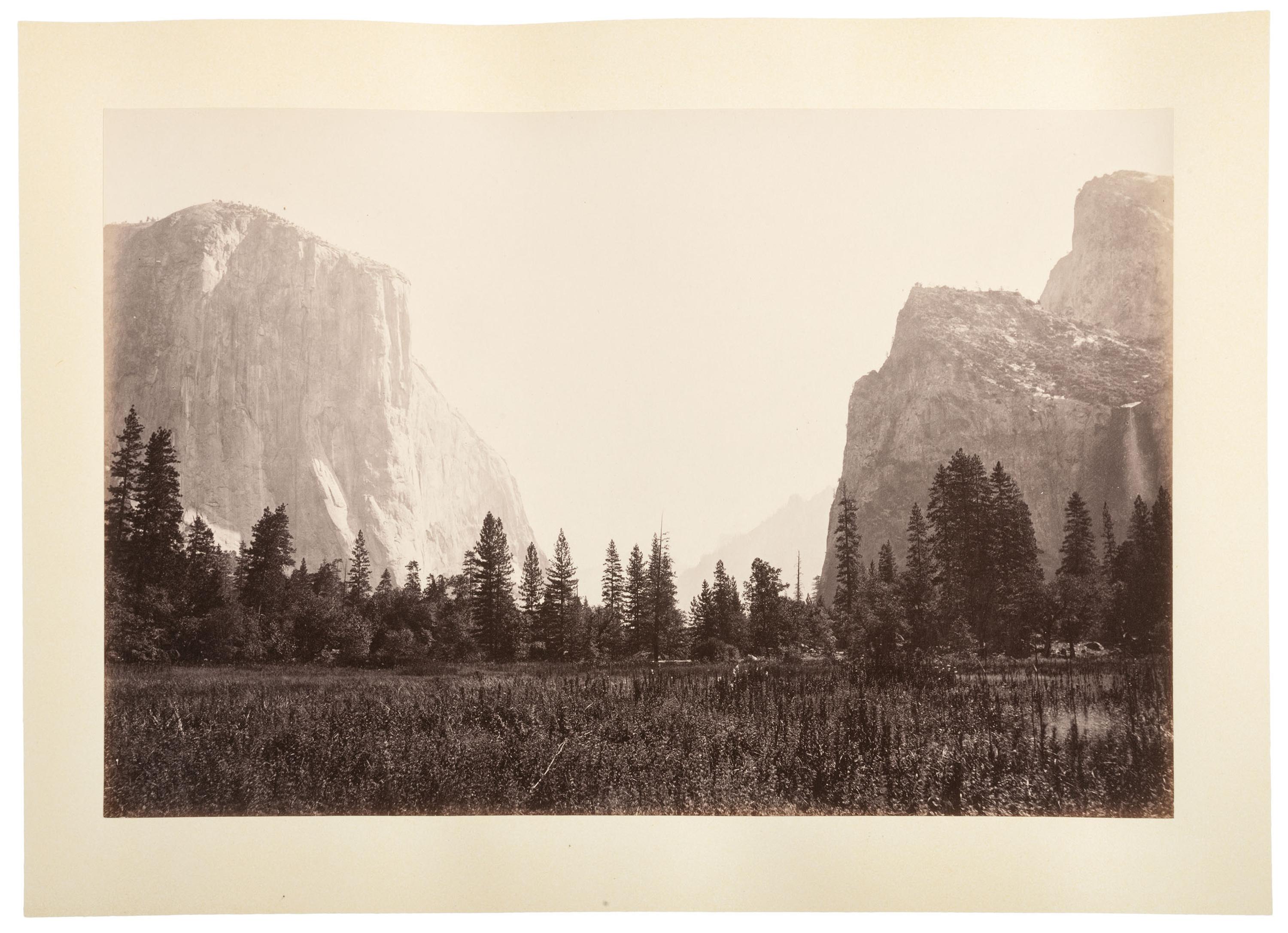 WATKINS, Carleton (1829-1916), photographer. Yo-semite Valley: Photographic Views of the Falls and Valley of Yo-semite in Mariposa County, California. San Francisco: N.p., 1863.