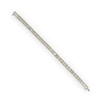 Diamond and White Gold Line Bracelet