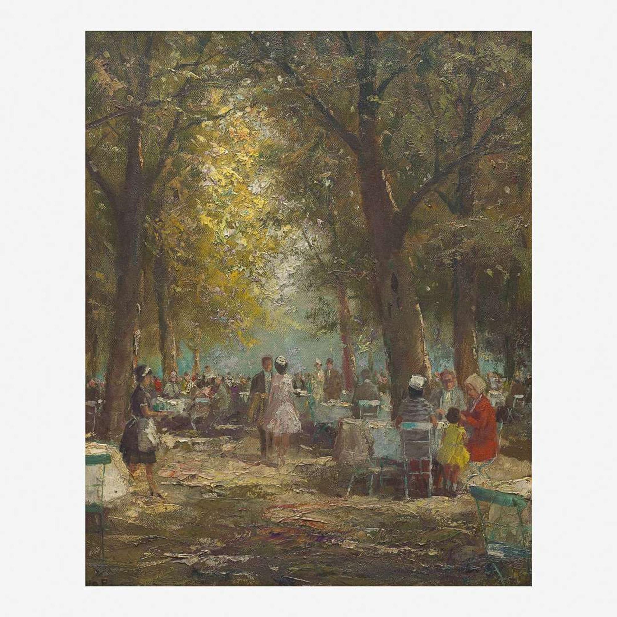 Otto Eduard Pippel (German, 1878–1960) The Garden Café