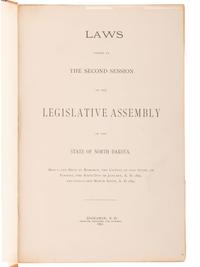 [NORTH DAKOTA]. A collection of early North Dakota legislative publications, comprising: