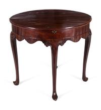 A George II Mahogany Gate-Leg Tea Table