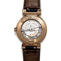 Harry Winston, 18K Pink Gold Ref. 200MASR37R 'Premier Excenter' Wristwatch