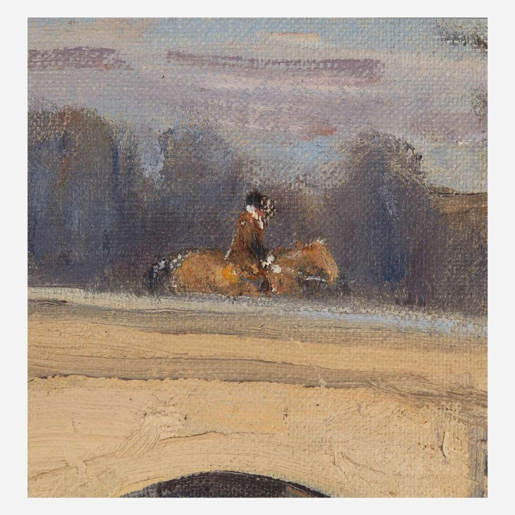Charles Morris Young (American, 1869–1964) Mr. Jefford's Hounds Crossing the Octoraro (Andrew's Bridge)