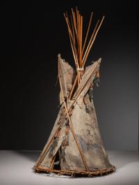 Sioux Painted Hide Model Tipi